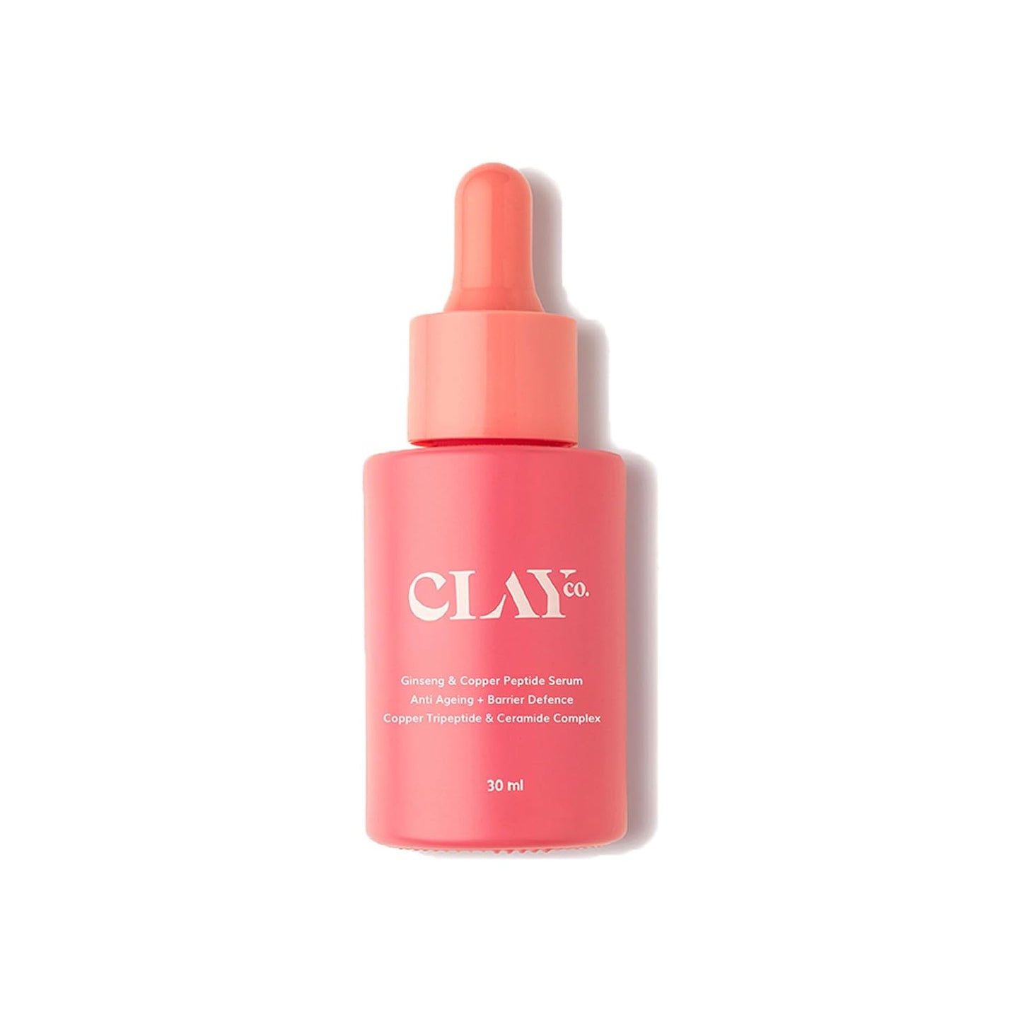 ClayCo Ginseng & 2% Copper Peptide Power Serum | Collagen-Boost, Barrier-Repair & Skin Renewal Serum | 30 ml