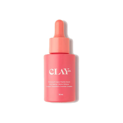 ClayCo Ginseng & 2% Copper Peptide Power Serum | Collagen-Boost, Barrier-Repair & Skin Renewal Serum | 30 ml