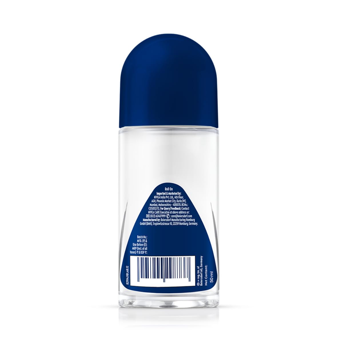 NIVEA Men Fresh Power Roll-On Deodorant 50ml - Long-Lasting Musk Fragrance