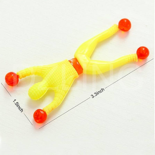 DZLING Wall Climbing Sticky Man Action Figures, Kids Birthday Return Gift Pack, 5 Pieces, Random Colors, Non-Toxic Interactive Toy 1 Packet