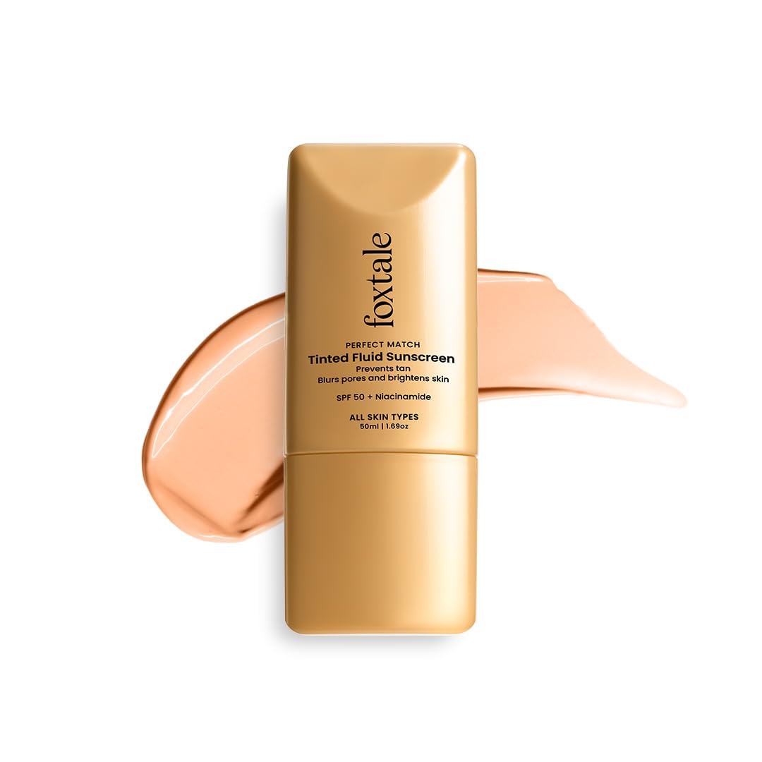 Foxtale SPF 50 Tinted Sunscreen with Niacinamide & Vitamin E 50ml