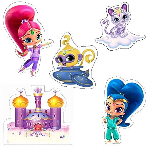 Pretty Ur Party Gymnastics Theme Paper Cutouts for Birthday Parties, Party Supplies décor, Birthday Party Decoration Cut-Outs - Multicolour (10 pcs) Tea Party