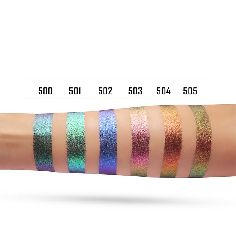 Charmacy Milano Insane Shifters Eyeshadow Powder (Shade 500) - 1.8 G, Multi-Chrome, Smooth Texture, Highly Pigmented, Metallic, Shimmer Effect, One Swipe Coverage, Glam Eyes