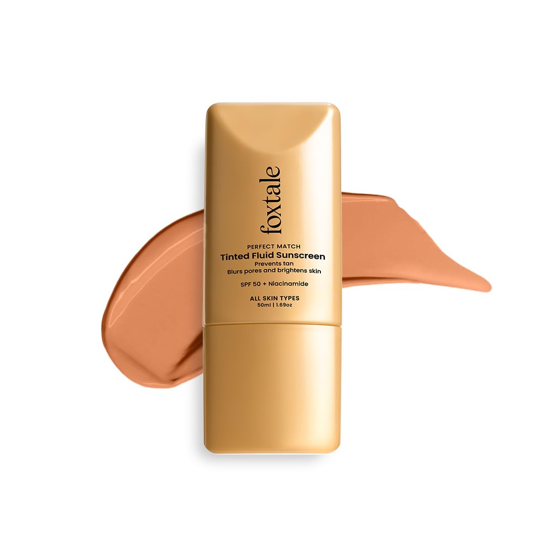 Foxtale SPF 50 Tinted Sunscreen with Niacinamide & Vitamin E 50ml