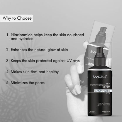 SANCTUS 24-Hr Brightening 10% Niacinamide Moisturizer Serum Lotion