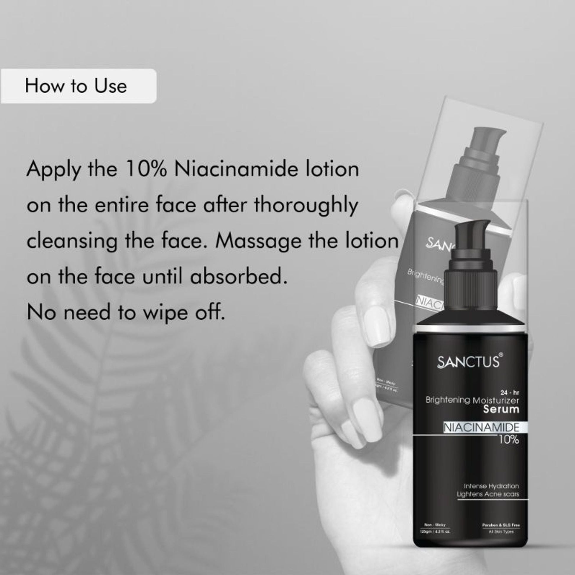 SANCTUS 24-Hr Brightening 10% Niacinamide Moisturizer Serum Lotion