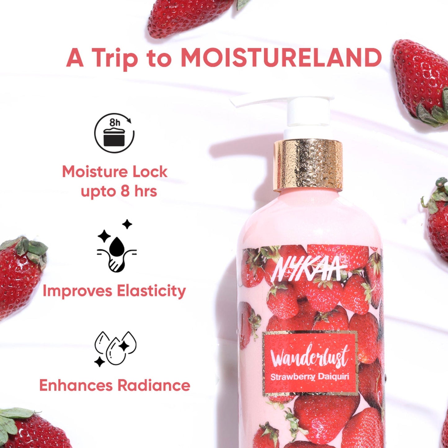 Wanderlust Moisturizing Body Lotion - Strawberry Daiquiri