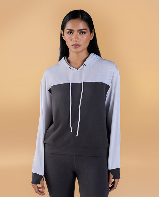 Full Sleeve Fashion Hoodie Grey