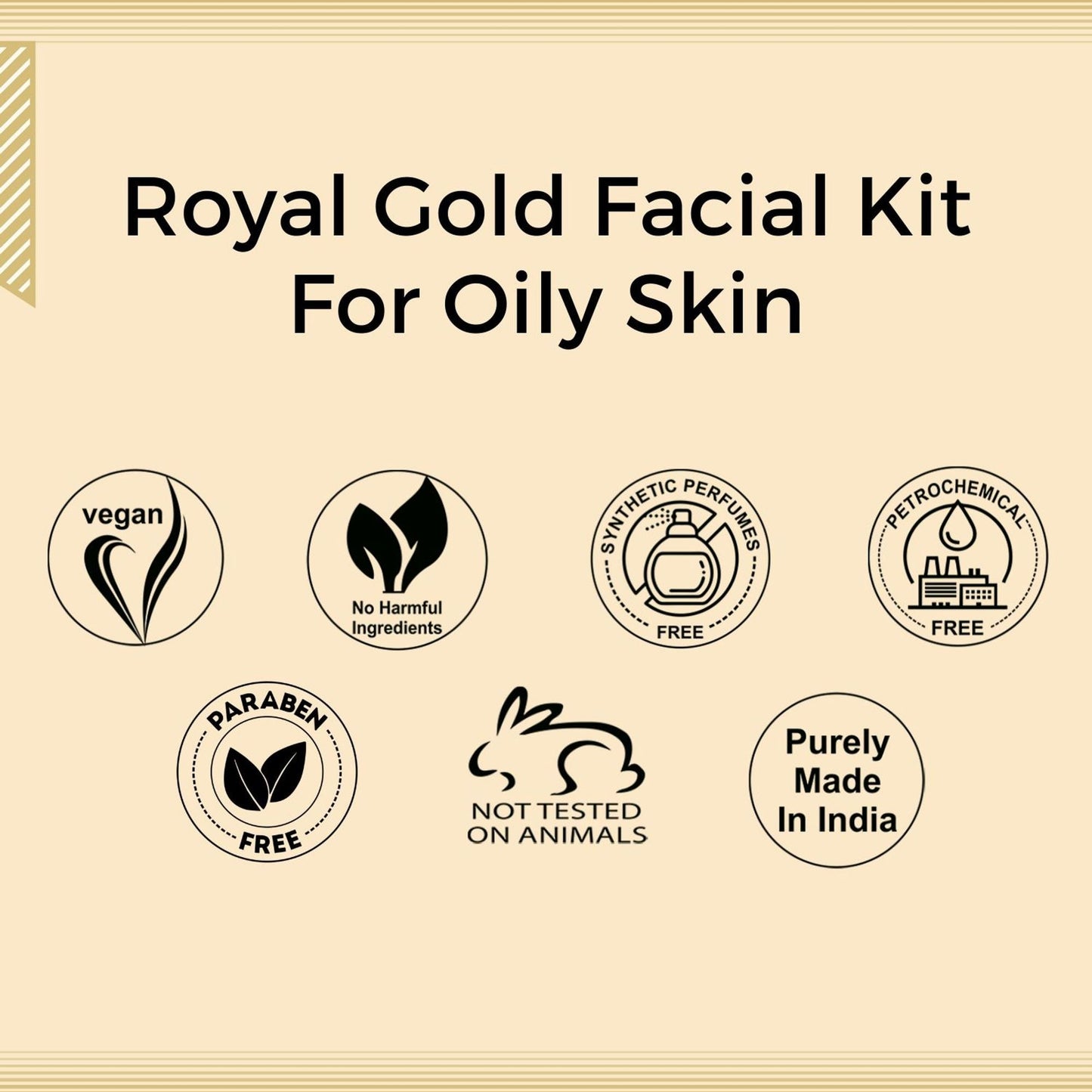 Aroma Treasures Royal Gold Facial Kit For Oily Skin - Single Time