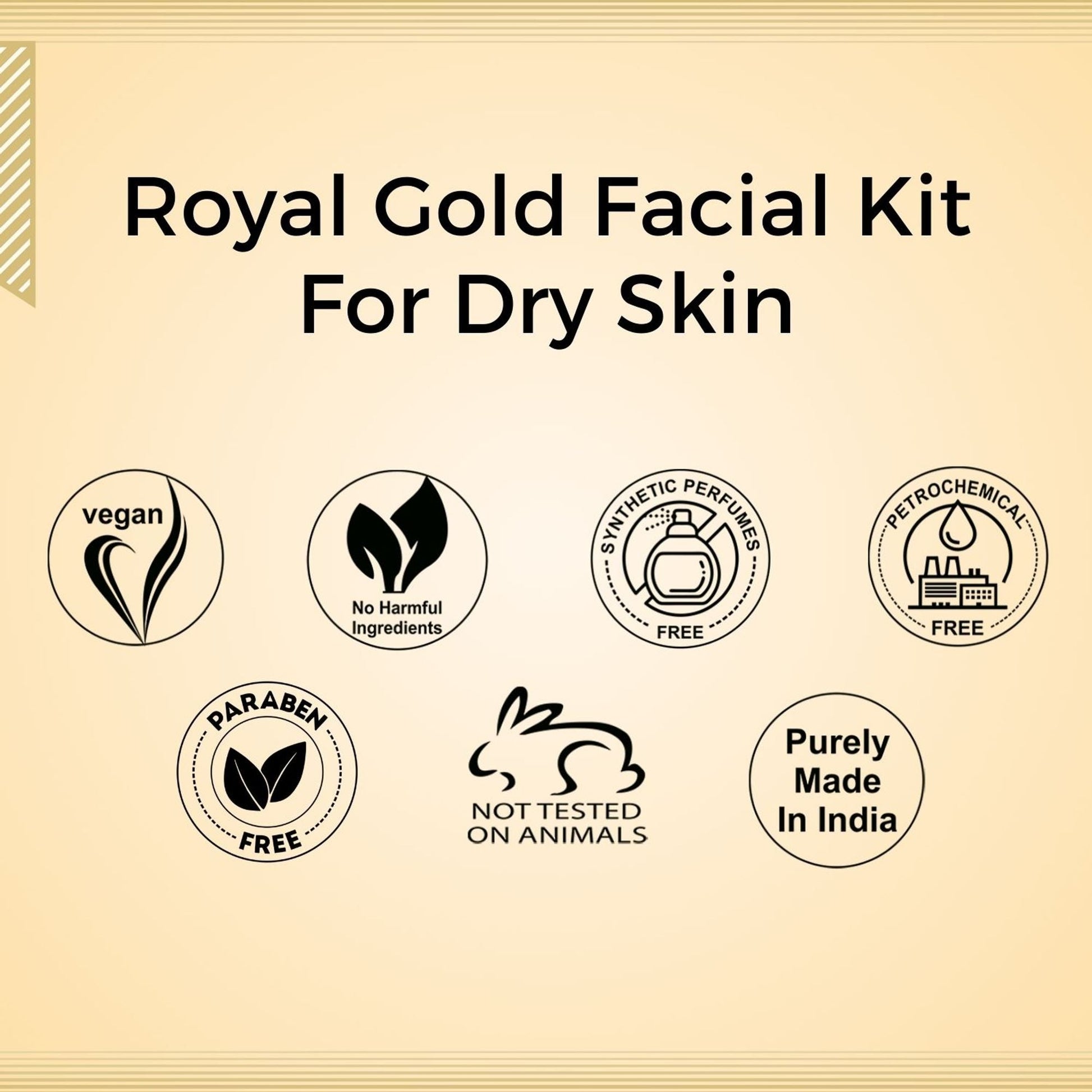 Aroma Treasure Royal Gold Facial Kit For Dry Skin - Single Time