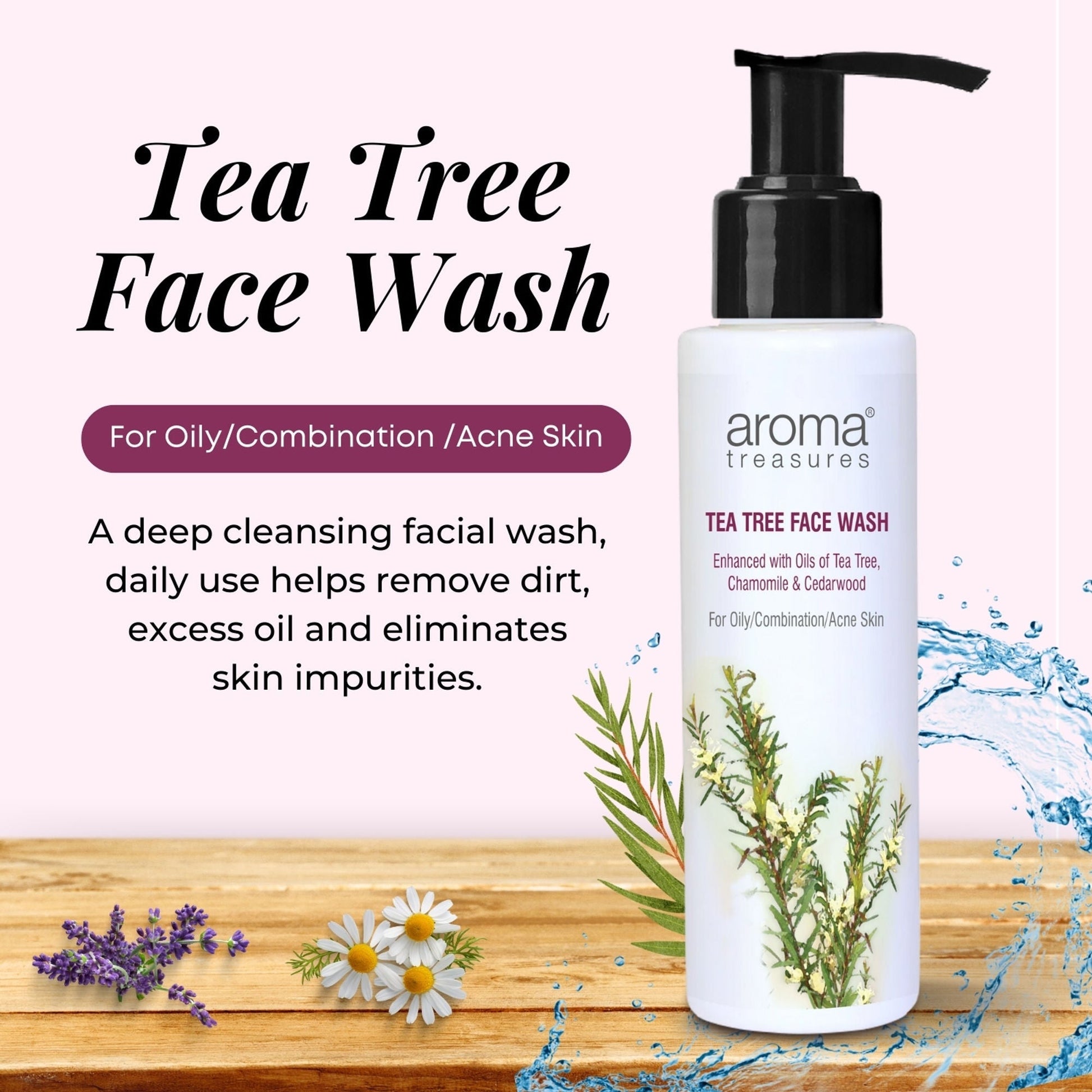 Aroma Treasures Tea Tree Face Wash