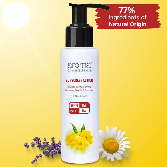 Aroma Treasures Sunscreen Lotion Spf 50 Pa+++ Uvb Uva