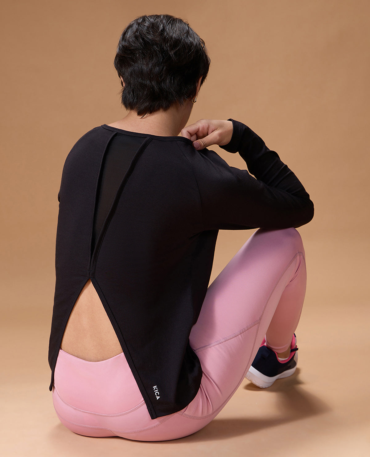 Cotton Yoga Top Black