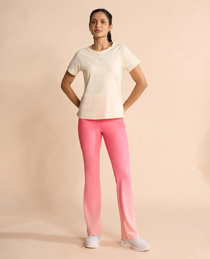 Kica Regular Fit Active Top in Dry Fit Fabric Off White