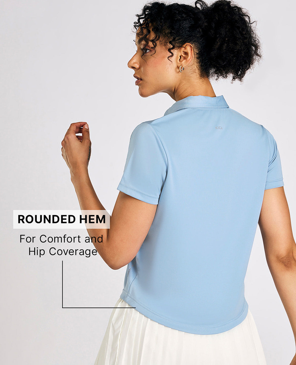 Quick-Dry Polo Top Blue