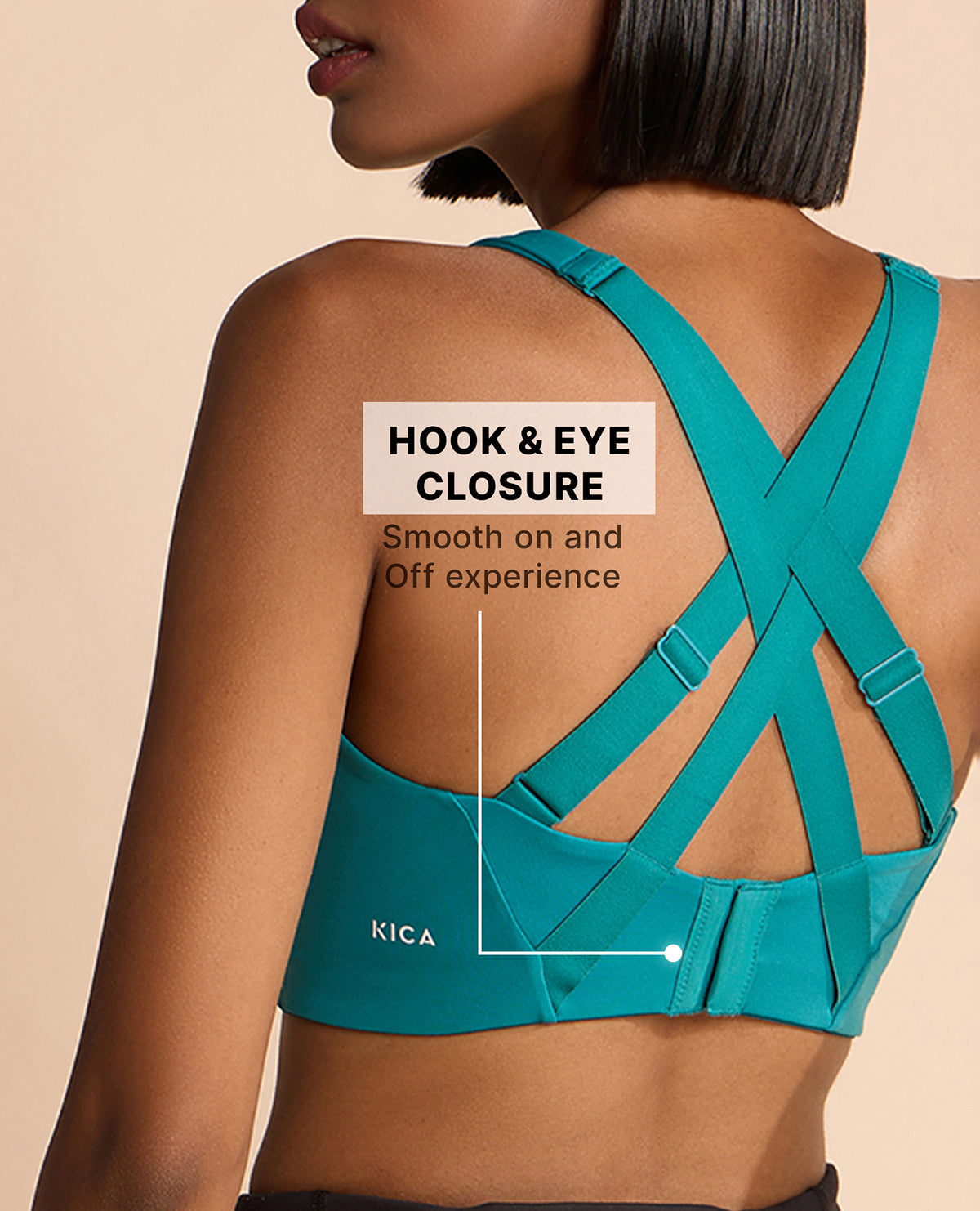 Kica Luxe Limitless High-Impact Sports Bra - Full Coverage Green