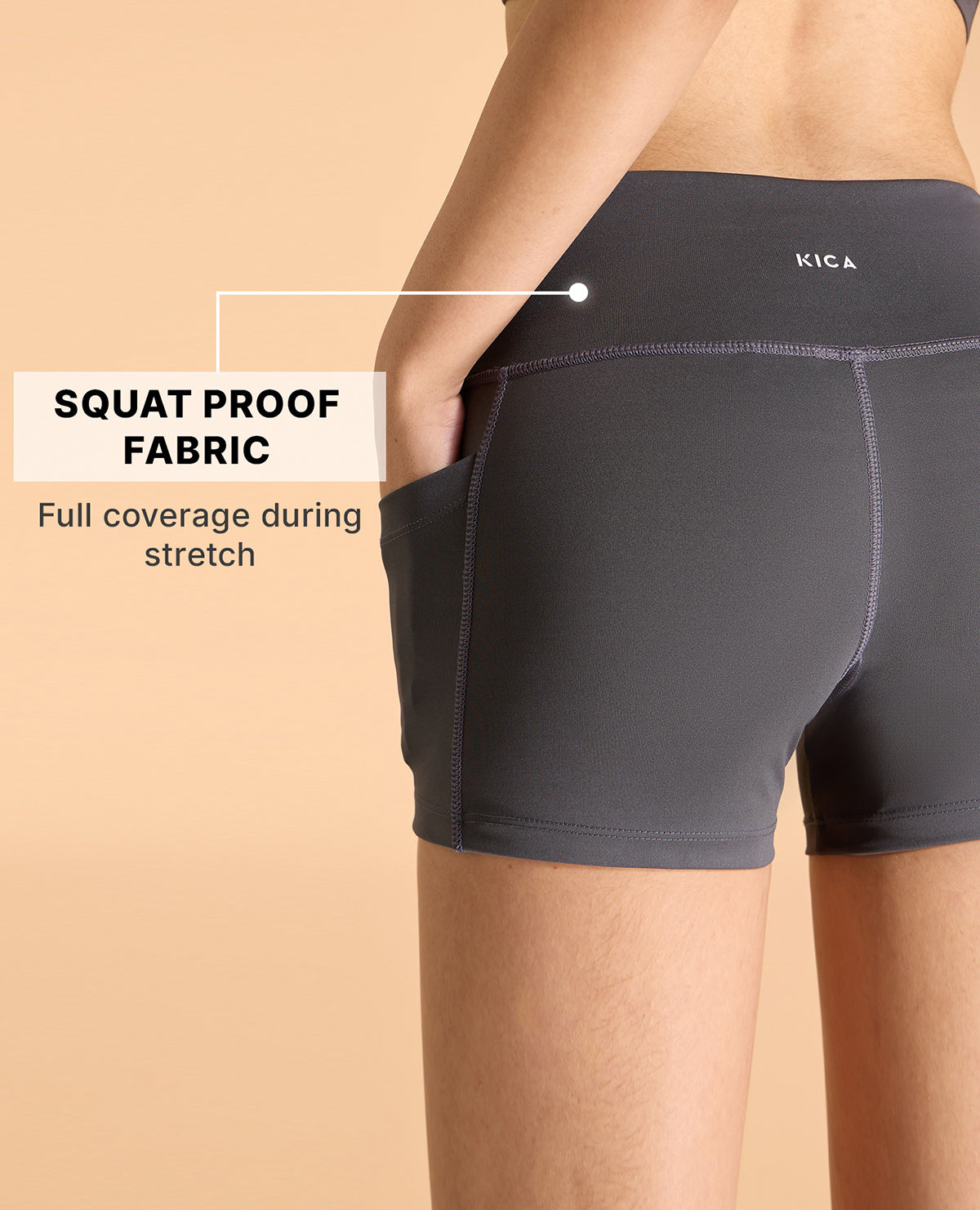Kica High-Waisted Workout Booty Shorts