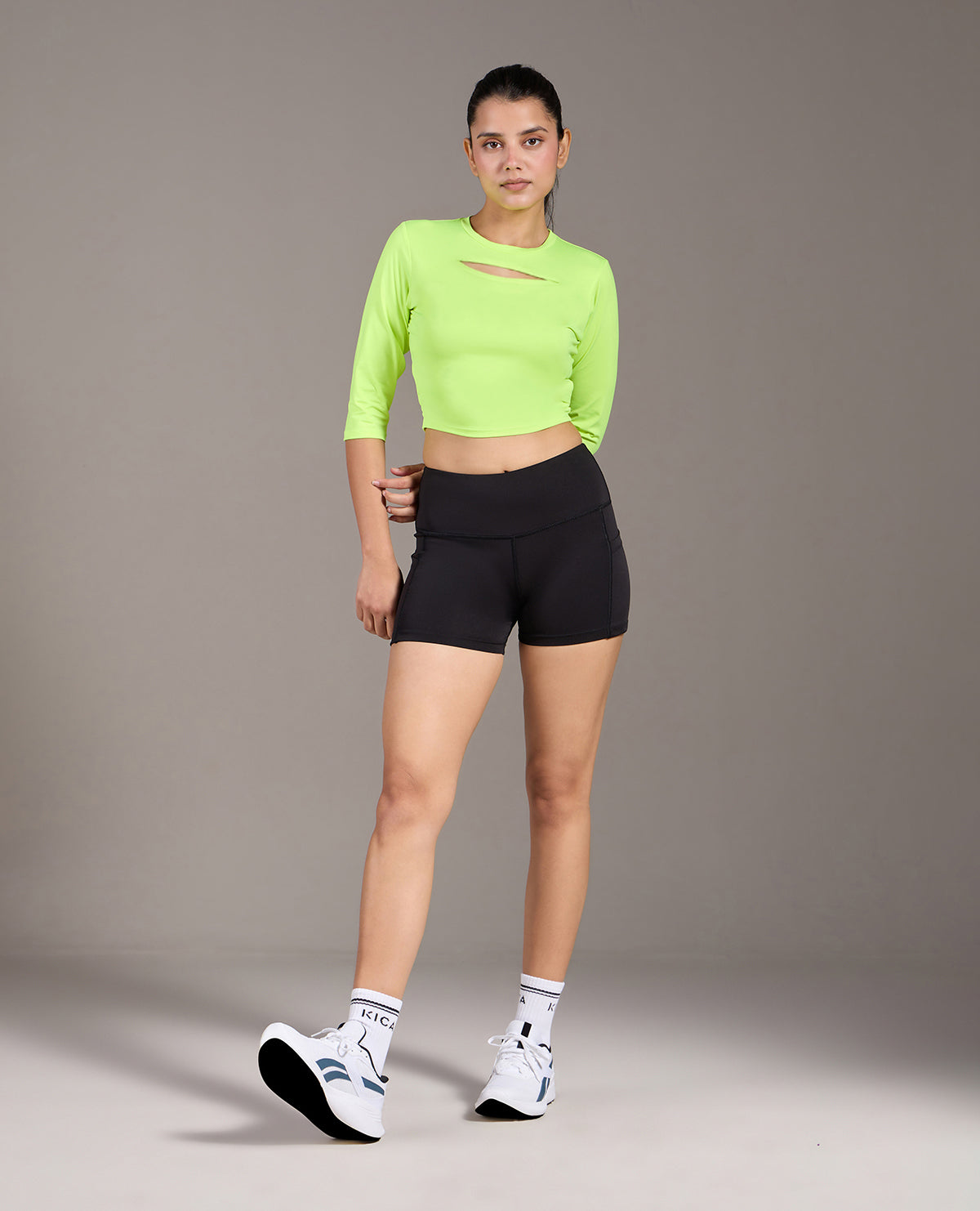 Gym Feather Feel Crop Top Neon