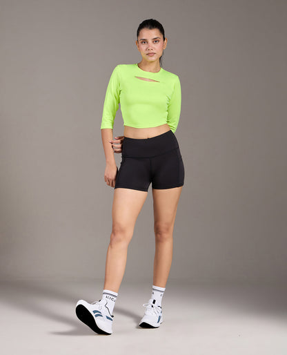 Gym Feather Feel Crop Top Neon