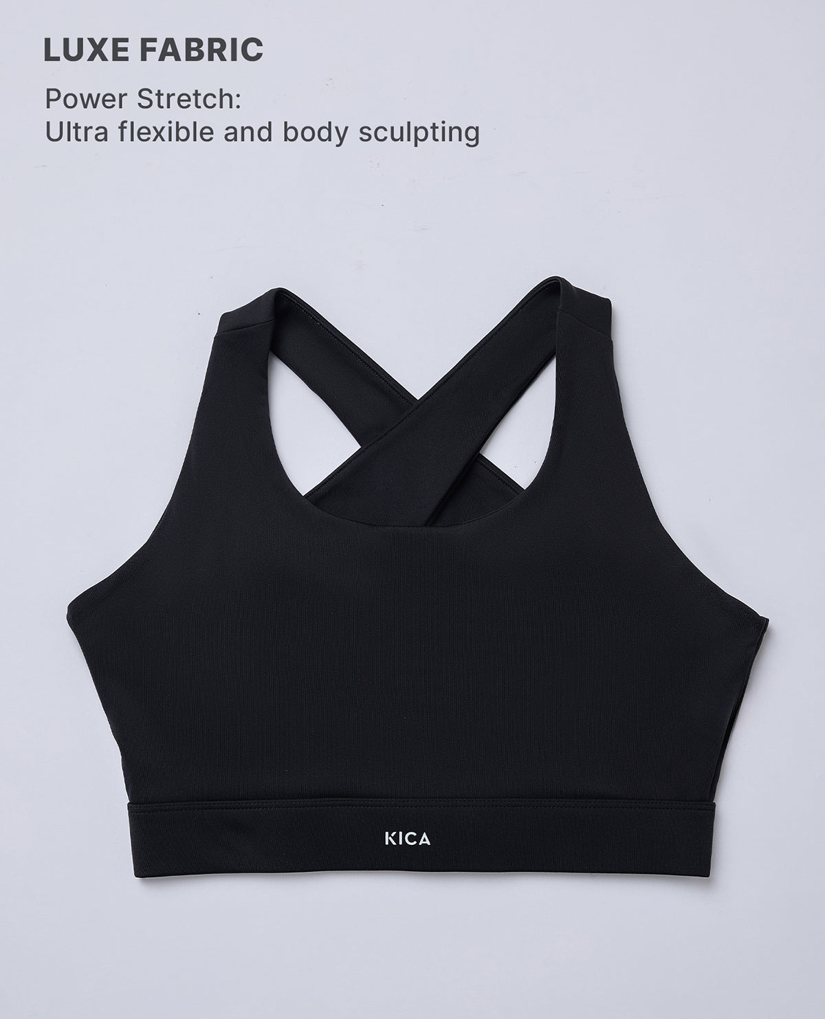 Luxe Crostini Full Coverage And High-Impact Sports Bra Black