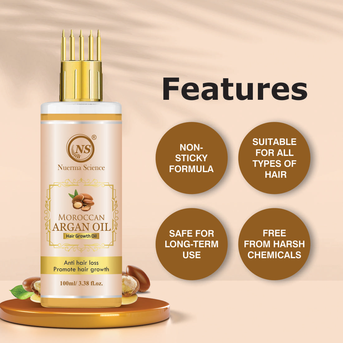 Nuerma Science Moroccan Argan Hair Oil
