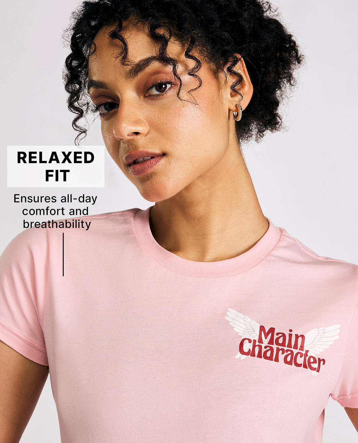 Cotton Everyday Essential Top Pink