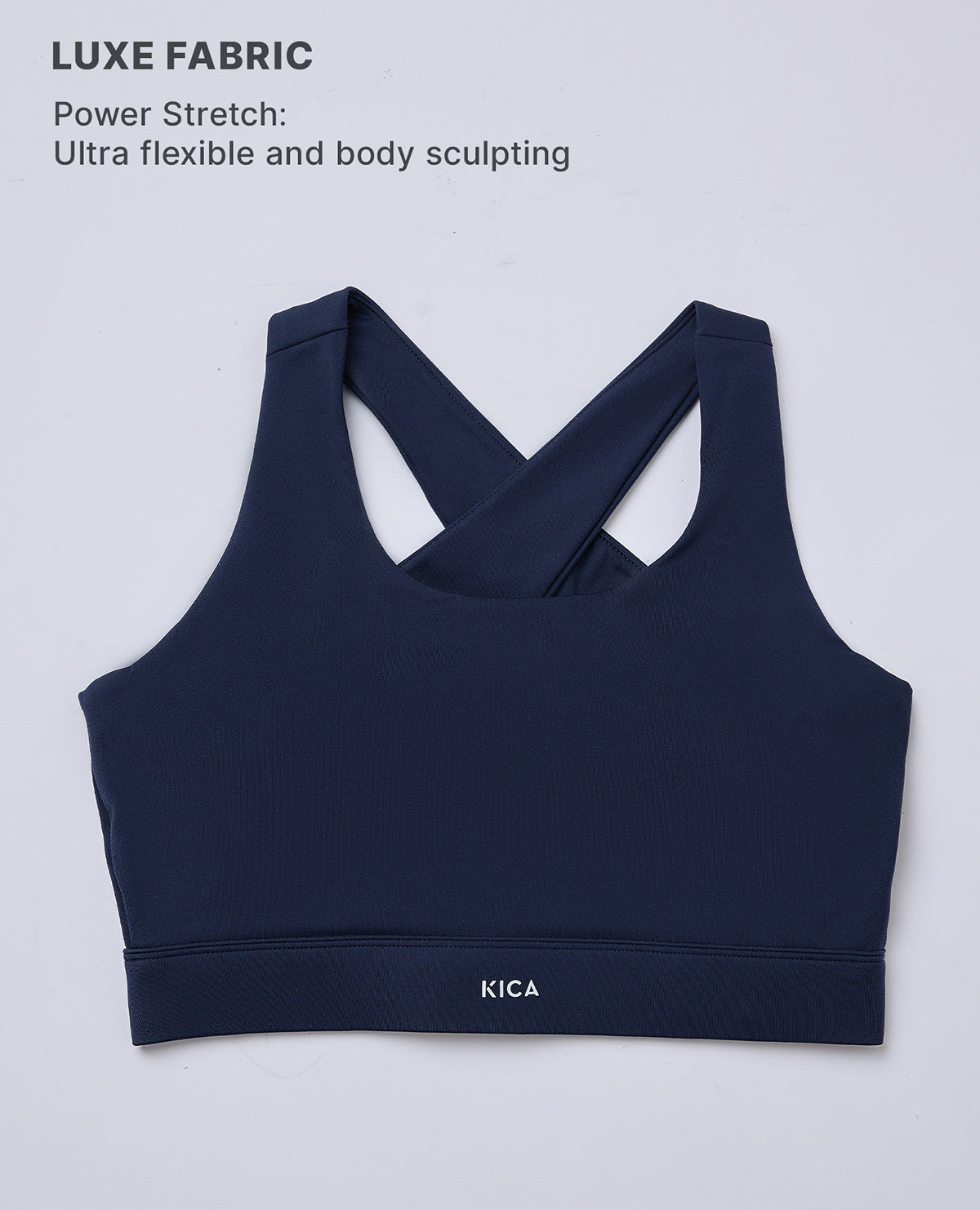 Luxe Crostini Full Coverage And High-Impact Sports Bra Navy Blue