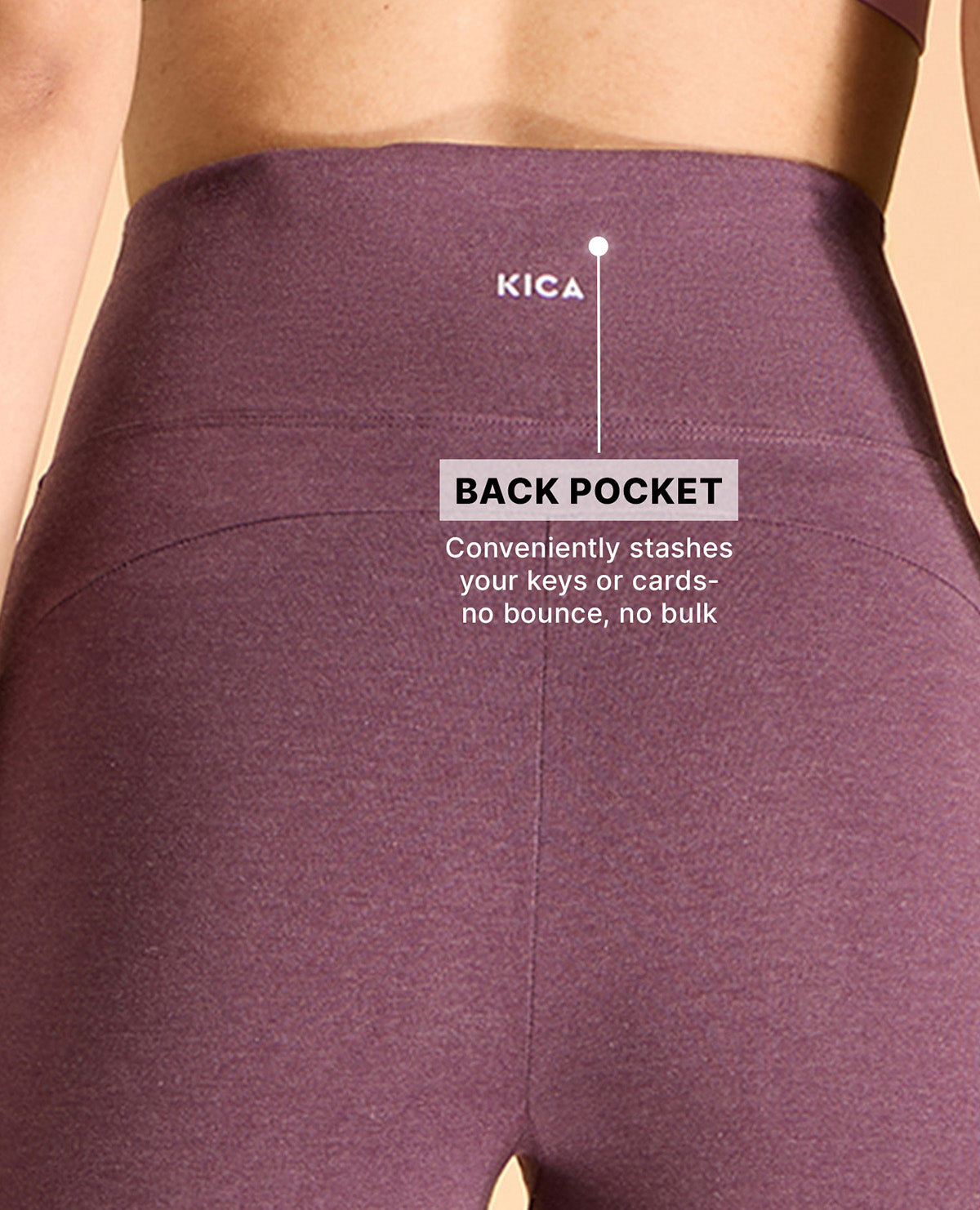 Kica Criss Cross Cotton Flare Comfort Pants Plum