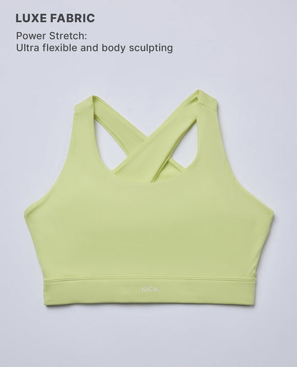 Luxe Crostini Full Coverage And High-Impact Sports Bra Neon