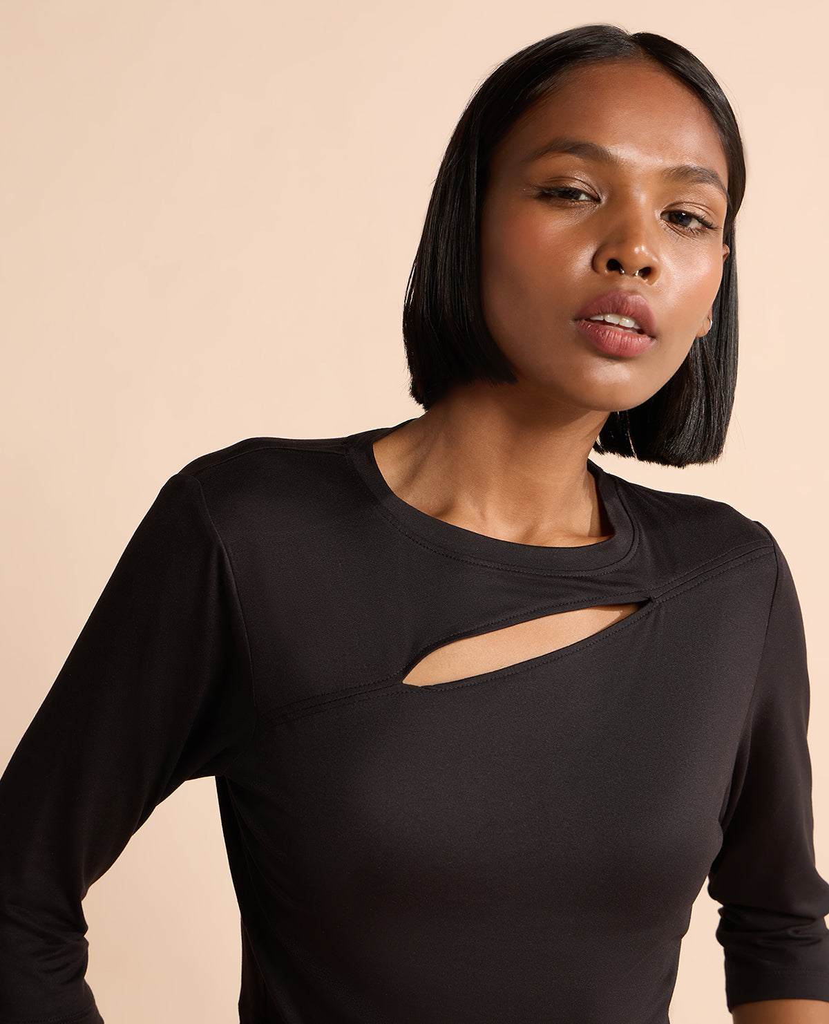 Gym Feather Feel Crop Top Black