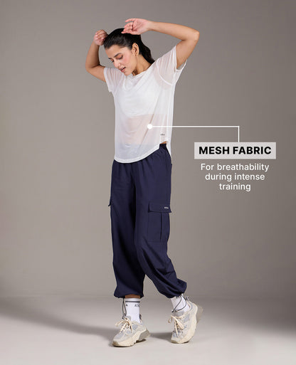 Kica Quick Dry Mesh Sporty Top White