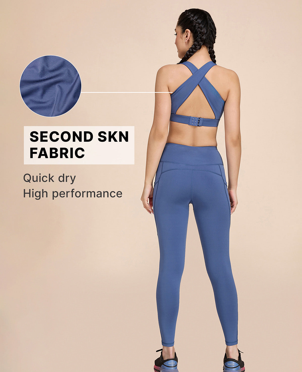 Crostini Full Coverage Sports Bra River
