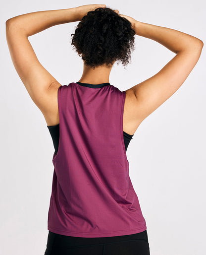 Reversible 2 Color Active Tank Top Navy Blue