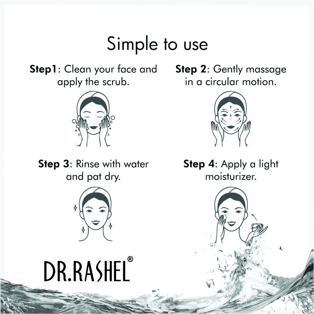 Dr.Rashel Ice Blue Scrub For Face And Body