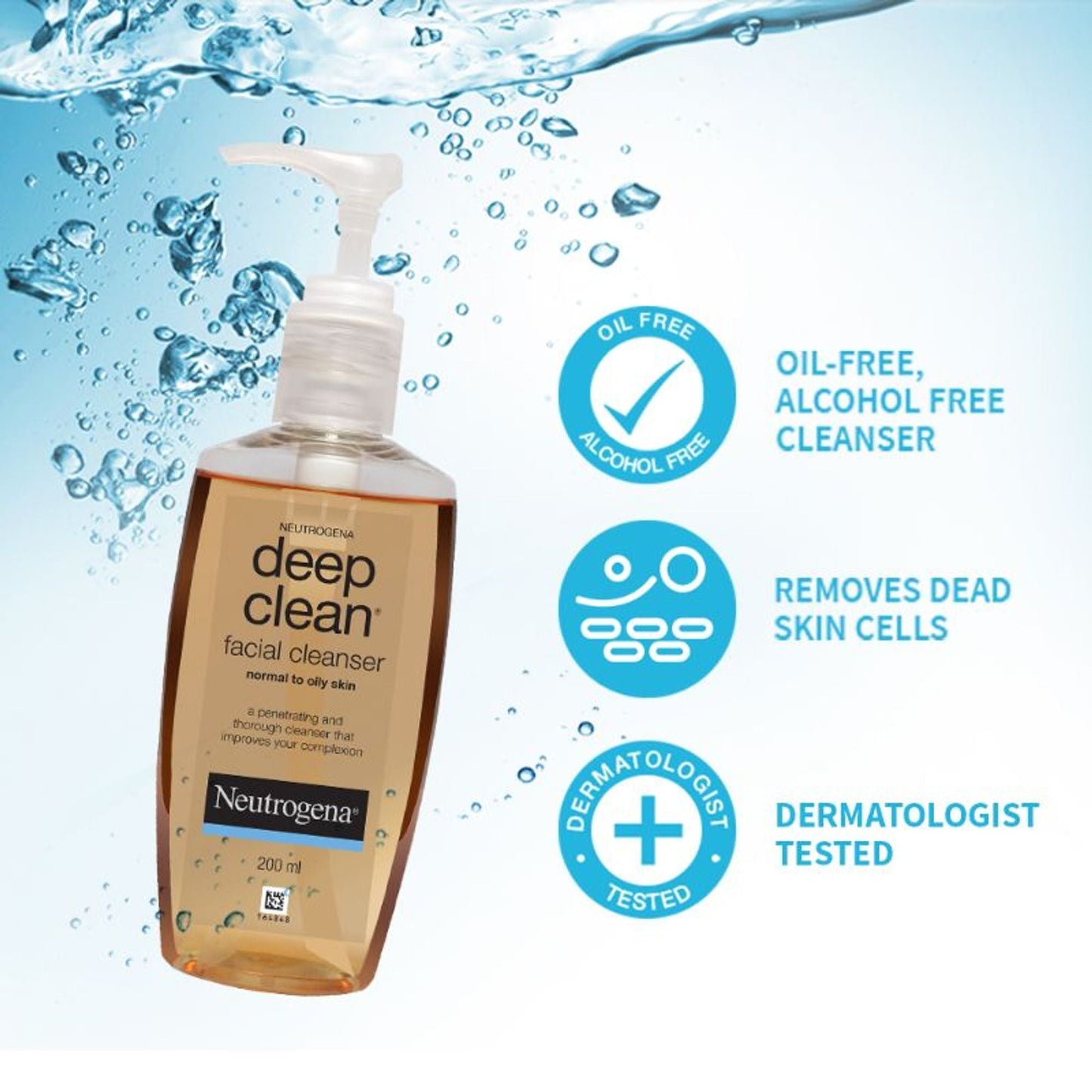 Neutrogena Deep Clean and Hyaluronic Acid Serum Combo