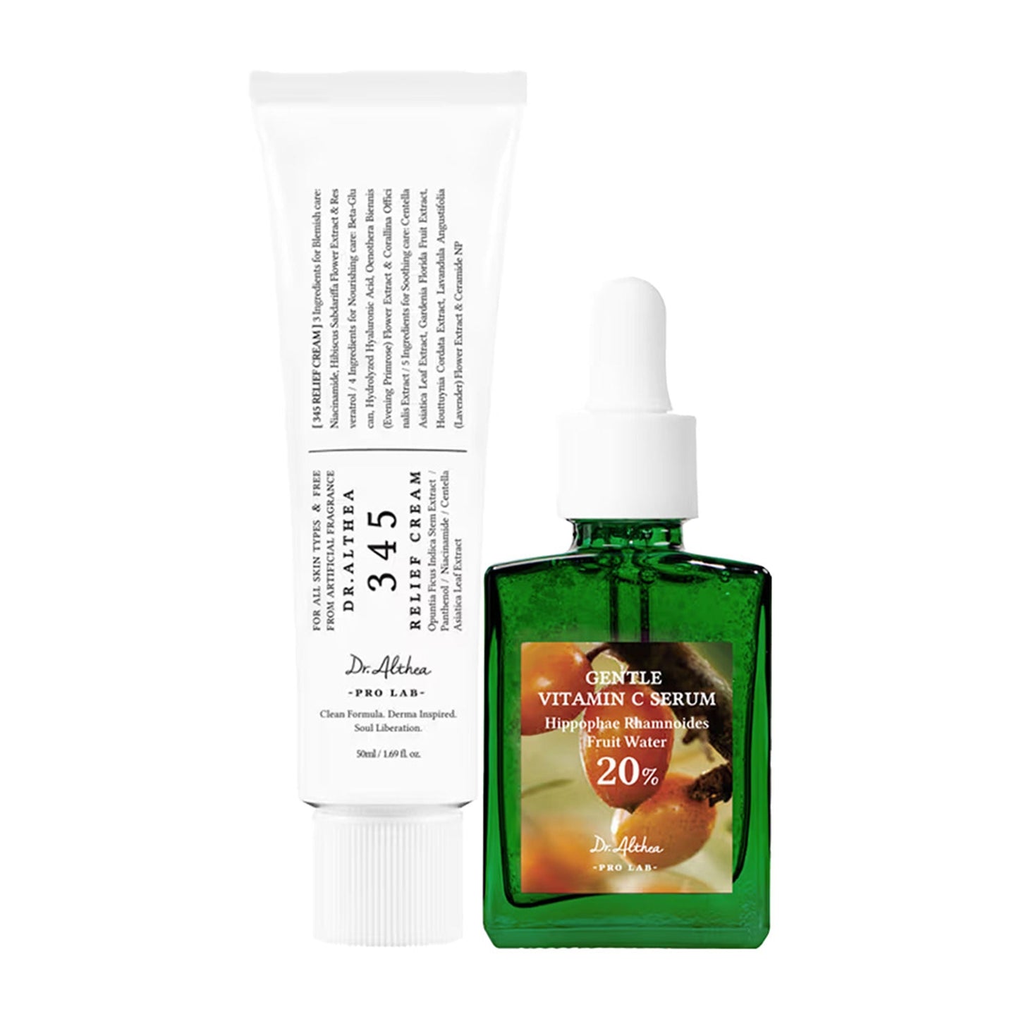 Dr.Althea Gentle Glow Duo Gentle Vitamin C Serum & 345 Relief Cream