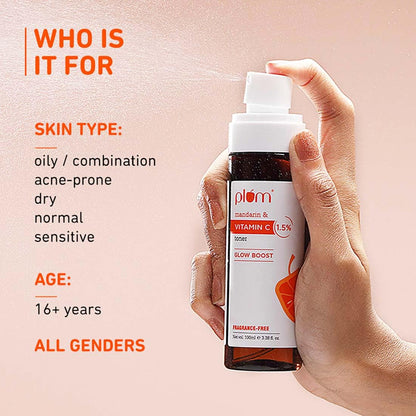 Plum 1.5% Vitamin C Toner with Mandarin for Glowing Skin