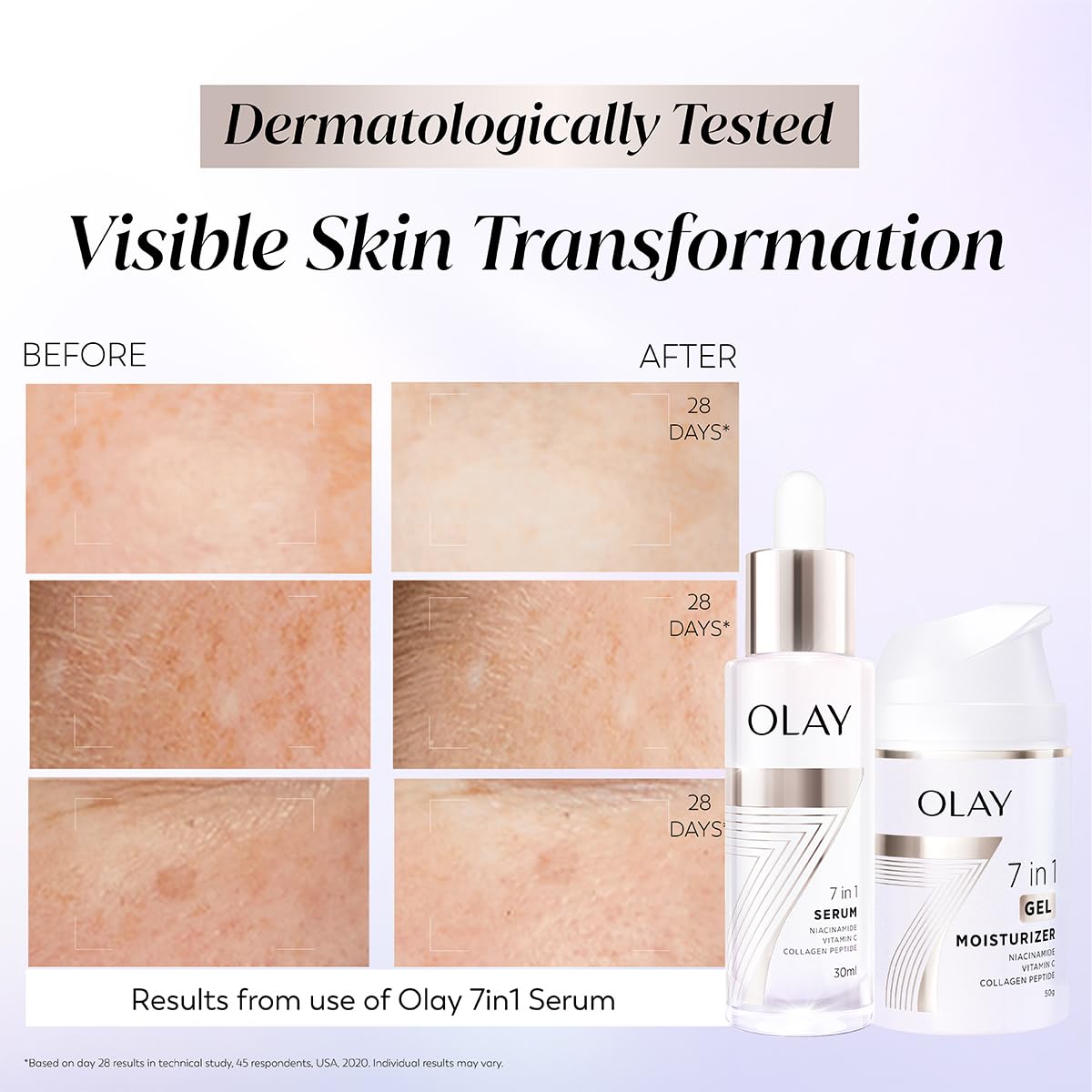 Olay 7in1 Gel Moisturizer with Niacinamide & Vitamin C, 50g