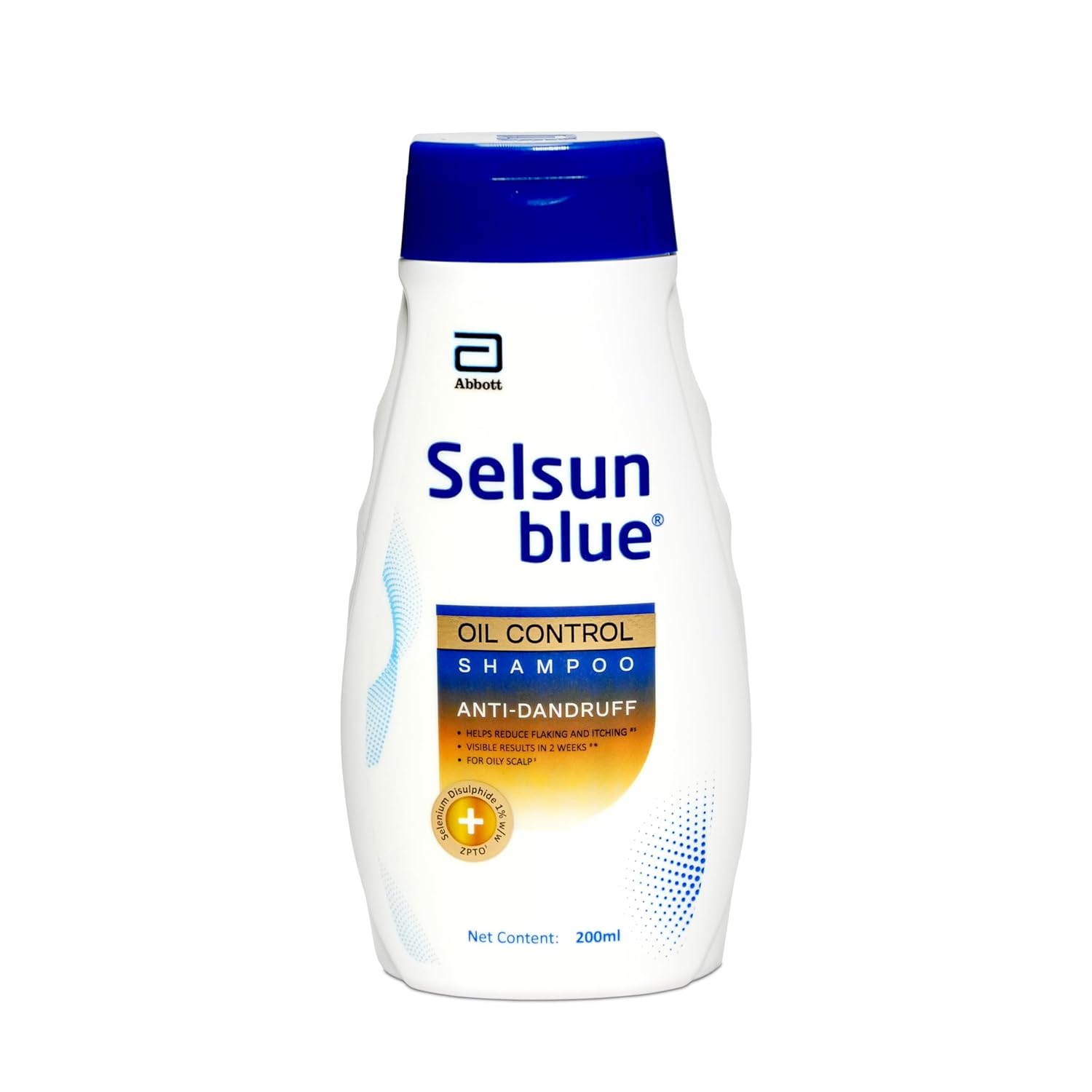 Selsun Blue Regular Care Shampoo for Men and Women with Added Conditioner, Helps Reduce Flaking and Itching, Control Dandruff, 200 ml (Pack of 1)