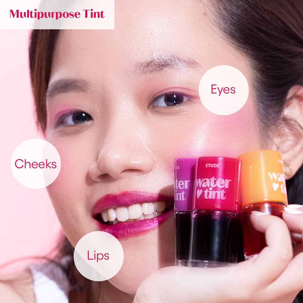 ETUDE Dear Darling Lip & Cheek Tint Cherry 9ml - Long Lasting, Waterproof
