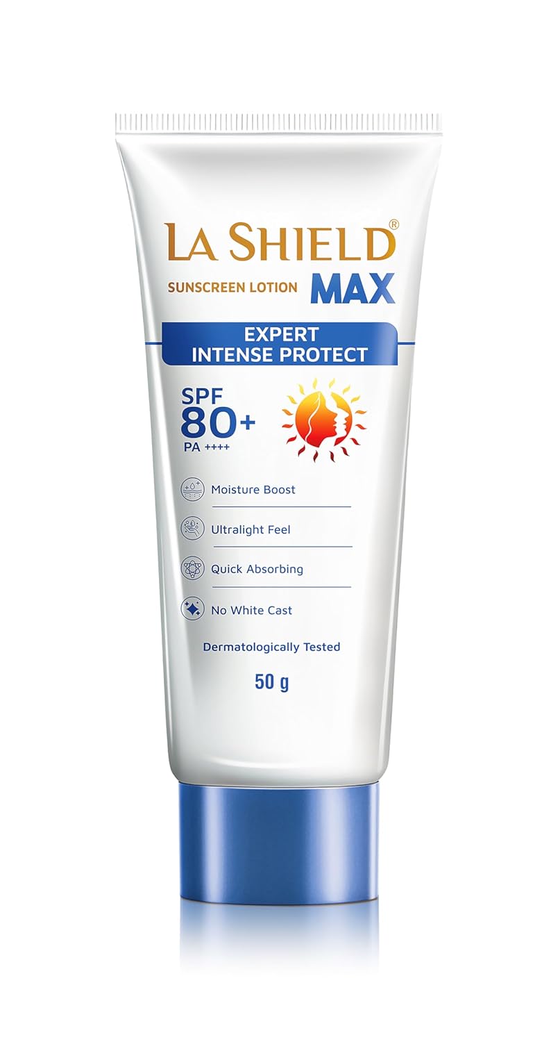 La Shield Lite SPF 50 PA+++ Mineral Sunscreen Gel | Skin brightening in 3 Weeks| No White cast | Broad spectrum | Oil-free | PA +++ | Dermatologist Prescribed | All Skin types | 50g