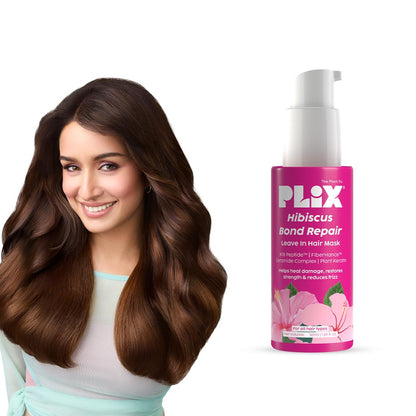 Plix Hibiscus Bond Repair Leave-In Mask with K18 Peptide, 50g