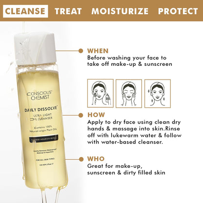 Conscious Chemist Makeup Remover Oil Cleanser 130 Ml