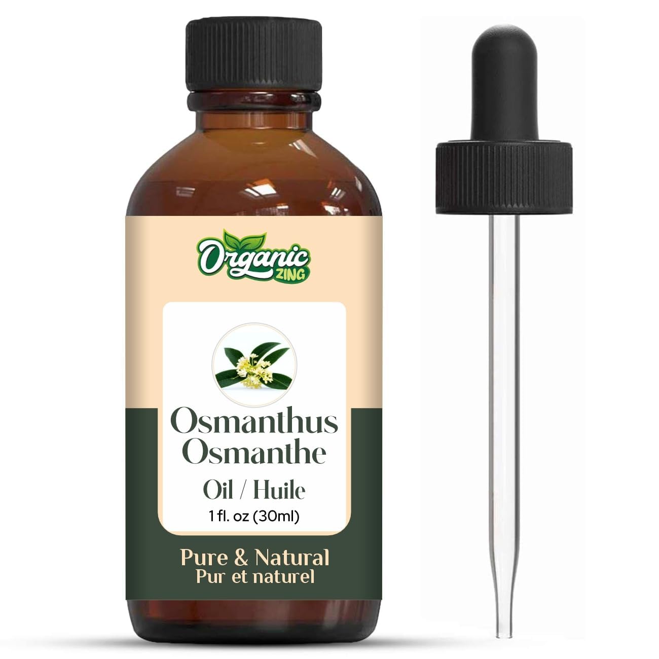 Organic Zing Osmanthus (Osmanthus fragrans) Oil | Pure & Natural Steam Distilled Essential Oil for Aroma, Diffusers & Skincare