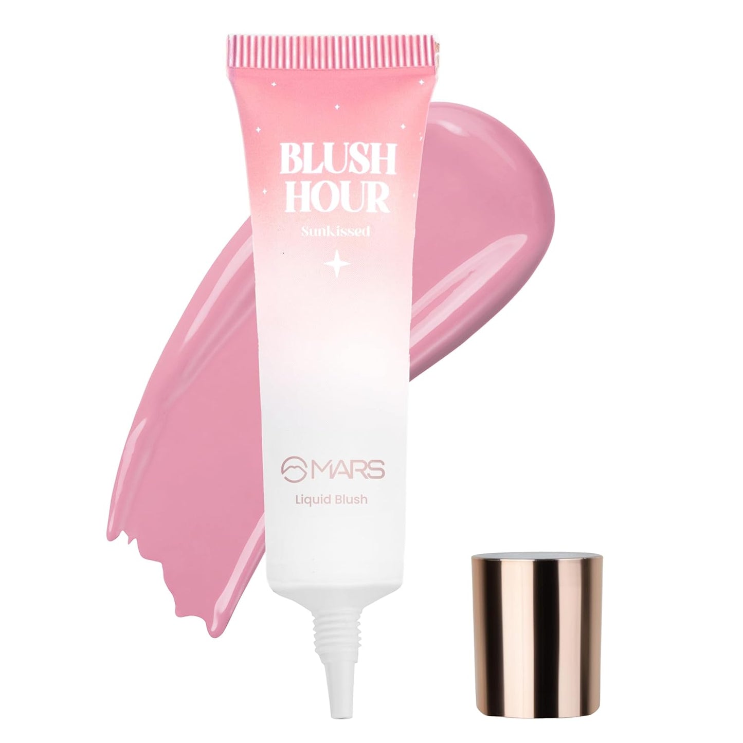 MARS Luxury Liquid Blush 12ml - Dewy Matte, Long-Lasting, Highly Pigmented