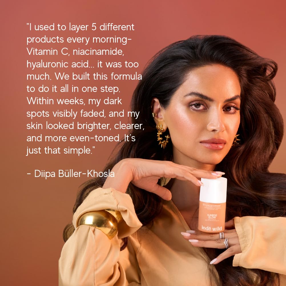 indē wild Vitamin C Serum 30ml for Radiant Skin with Turmeric & Niacinamide