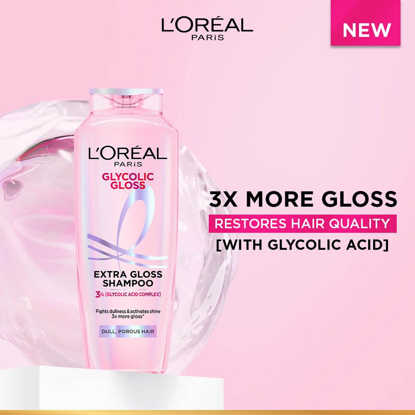 L'Oreal Glycolic Gloss Shampoo for Dull Hair 200ml