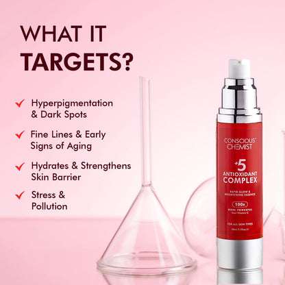 Conscious Chemist Radiant Glow Serum with Antioxidants & Retinol 50ml