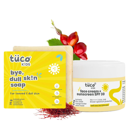 Tuco Kids Soap 6-Pack with Turmeric, Shea & Coconut, Paraben-Free, Ages 2-15