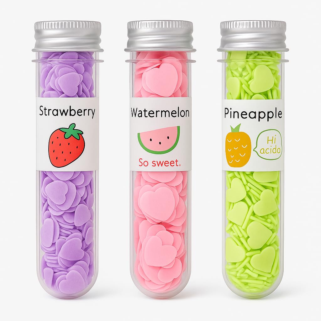 Travel Paper Soap Set - Heart Shaped Fruity Scents, Pocket-Friendly
